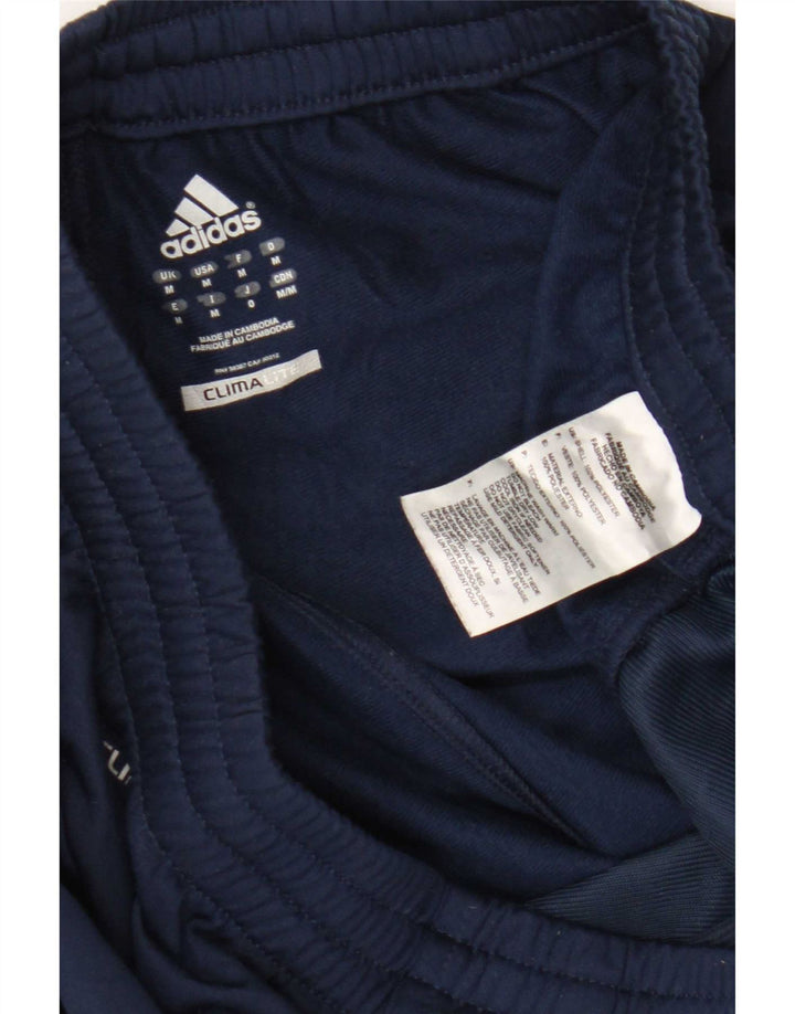 Calça de treino masculina Adidas Climalite médio azul marinho poliéster