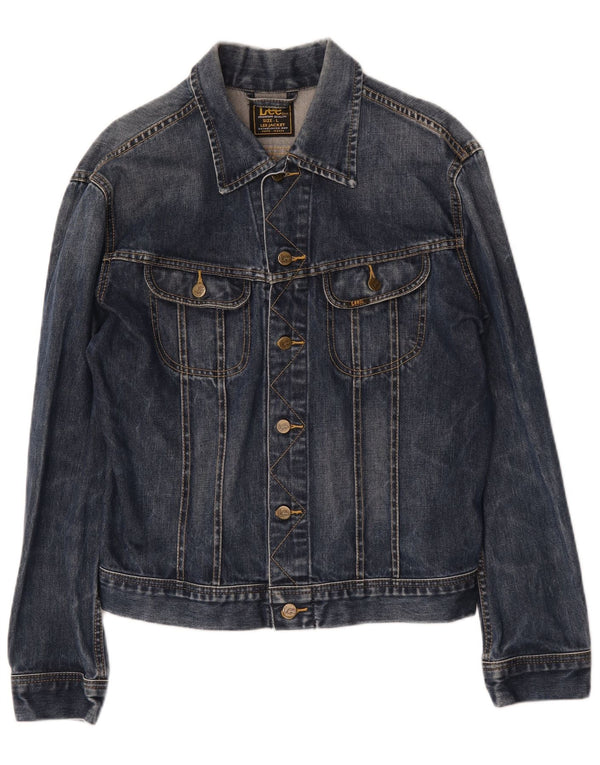 Jaqueta jeans masculina Lee UK 40 grande algodão azul