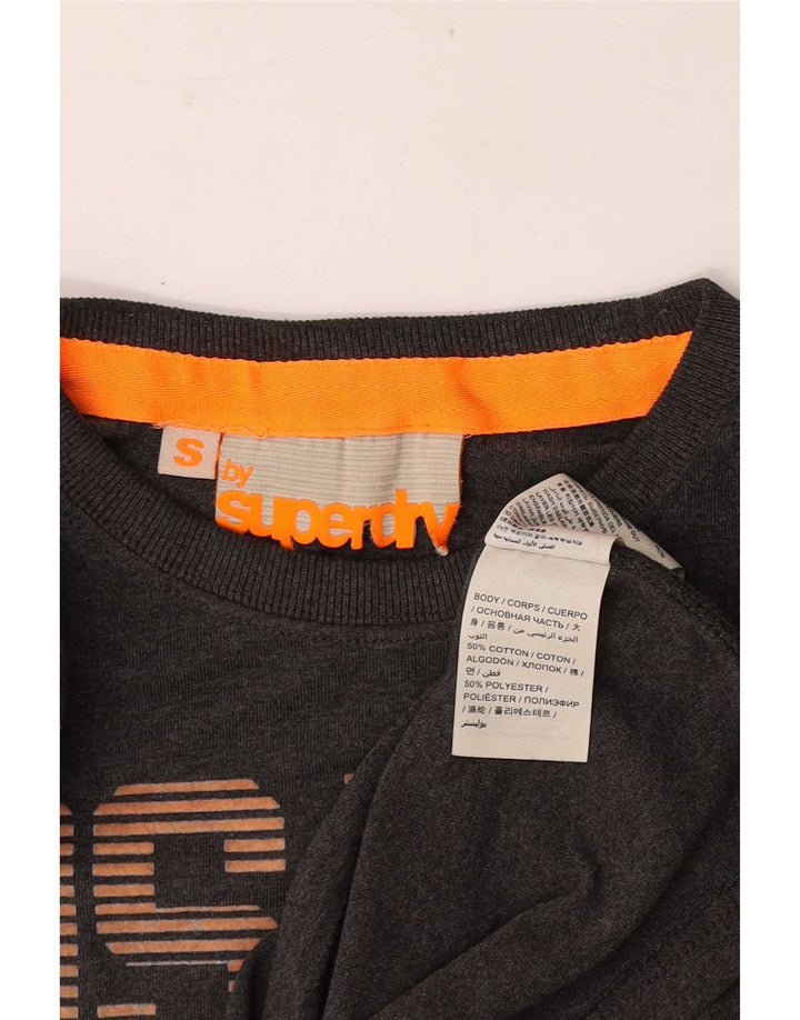 Camiseta masculina Superdry Osaka Graphic Top pequeno algodão cinza