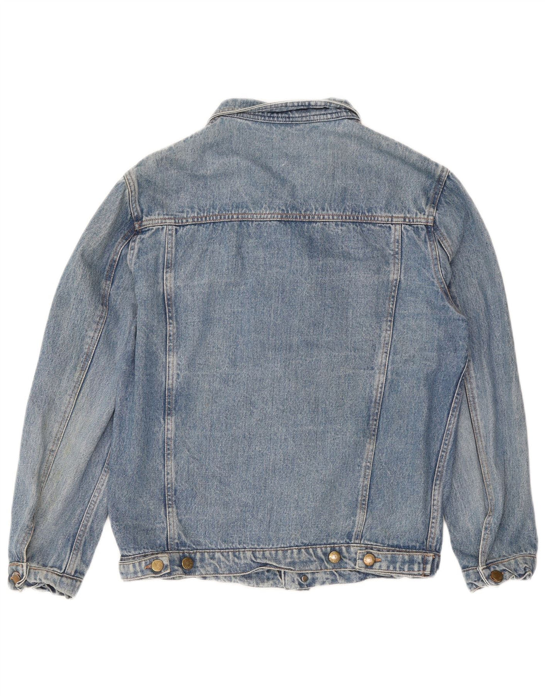 Jaqueta jeans masculina vintage UK 38 azul médio