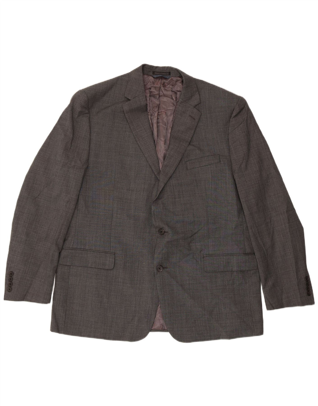 Jaqueta Blazer Masculina Ralph Lauren Longline 2 Botões Reino Unido 46 2XL Cinza Clássico