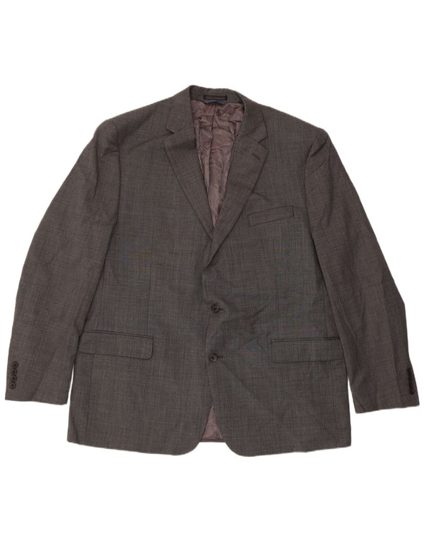 Jaqueta Blazer Masculina Ralph Lauren Longline 2 Botões Reino Unido 46 2XL Cinza Clássico