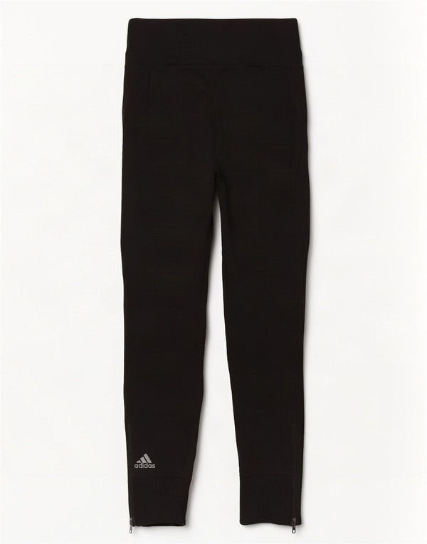 Adidas Womens Tracksuit Pants UK 8/10 Pequeno Preto Rayon
