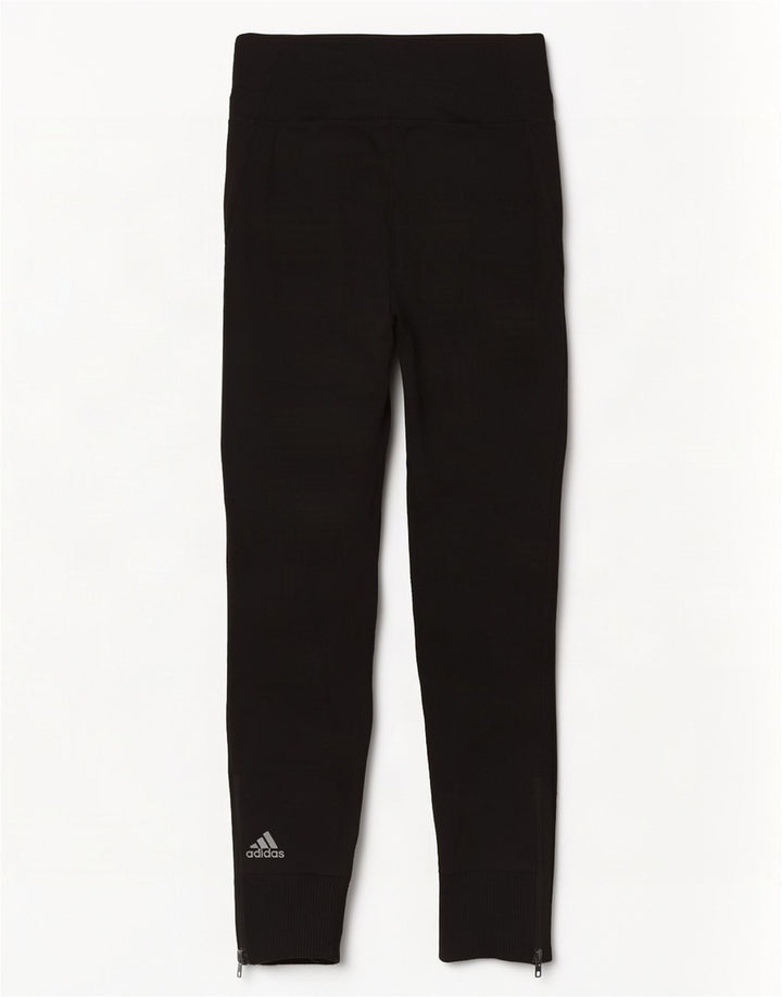 Adidas Womens Tracksuit Pants UK 8/10 Pequeno Preto Rayon