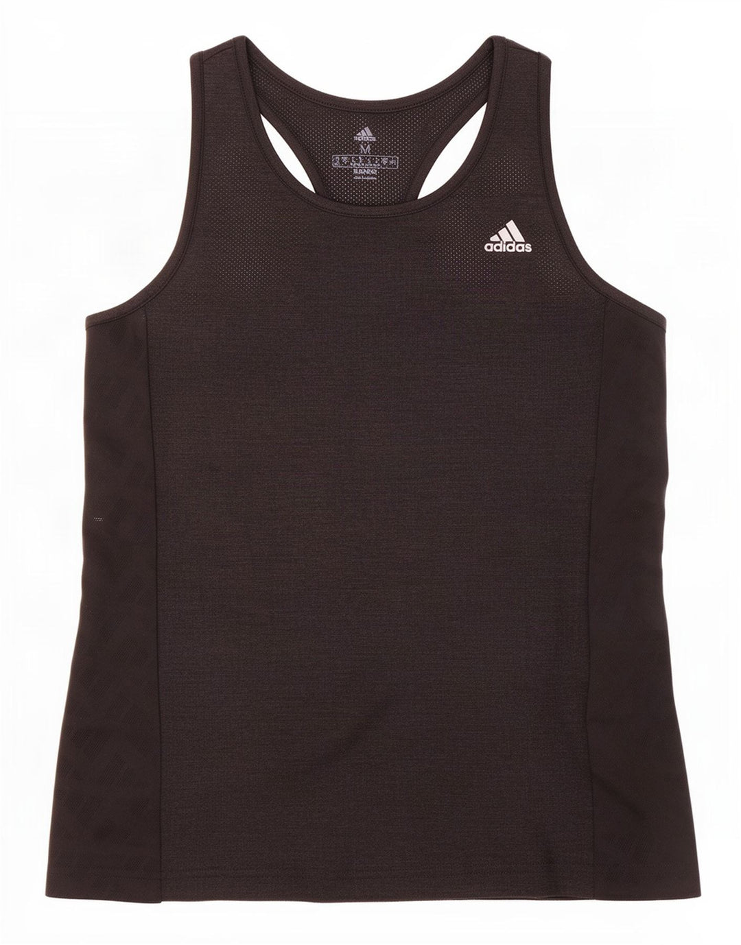 Adidas Womens Vest Top UK 12/14 Médio Preto