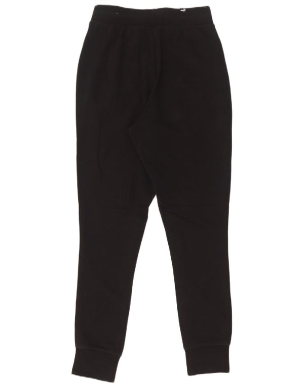 Puma Womens Tracksuit Trousers Joggers UK 4 XS  Black Colourblock Cotton