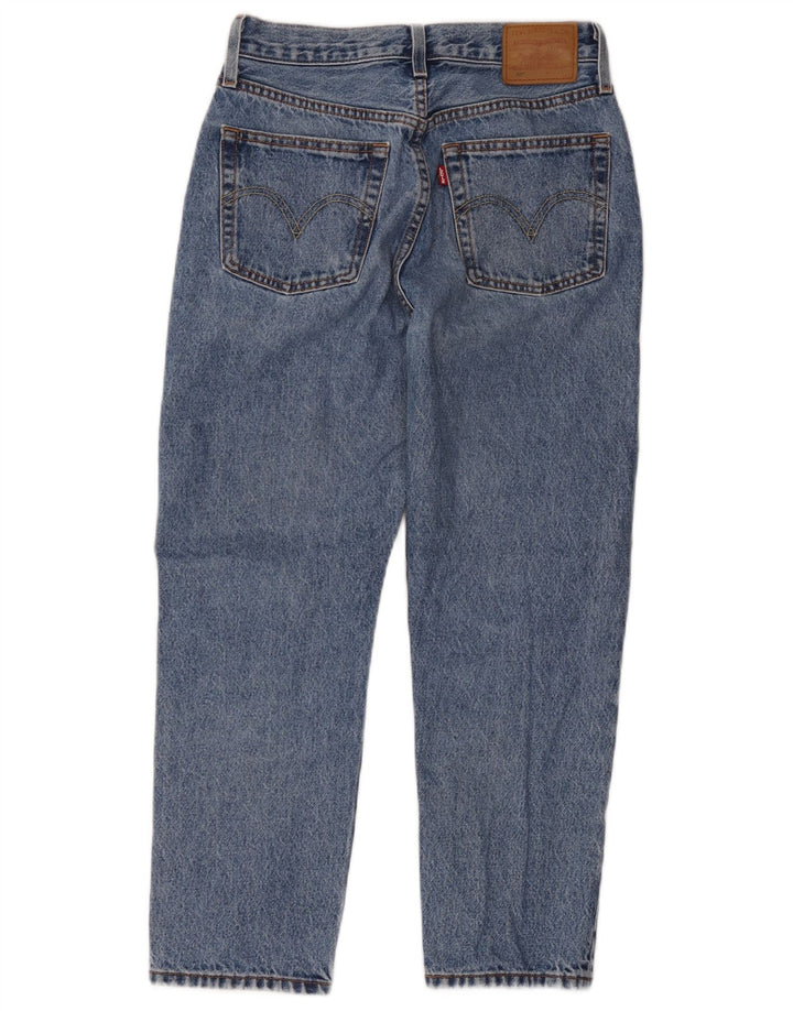 Calça jeans feminina Levi's 501 Straight W26 L26 azul algodão