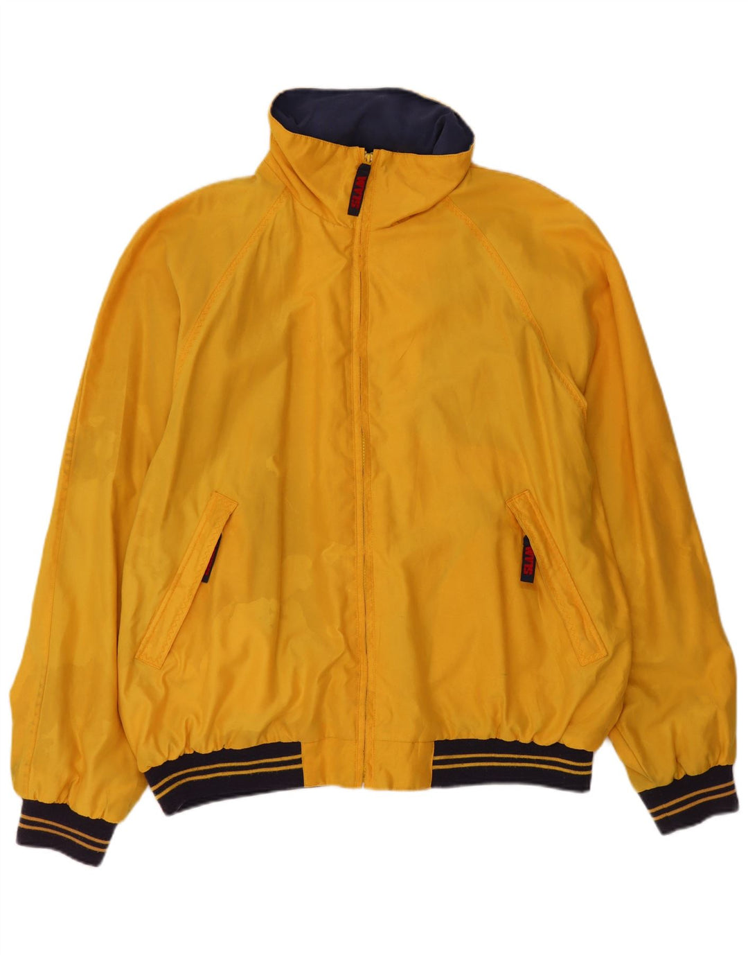 Jaqueta bomber com capuz masculina Slam UK 44 2XL poliéster amarelo Colourblock