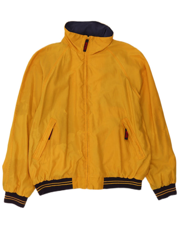 Jaqueta bomber com capuz masculina Slam UK 44 2XL poliéster amarelo Colourblock