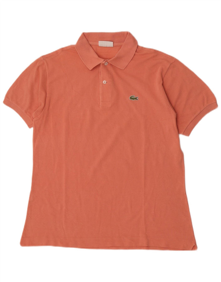 Camisa polo masculina Lacoste tamanho 4 médio algodão rosa