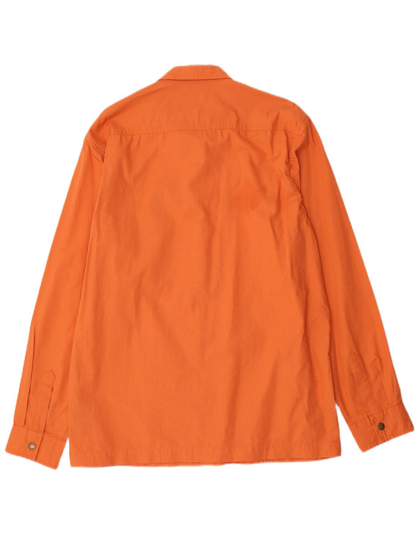 Jaqueta utilitária masculina Barbour UK 40 grande algodão laranja
