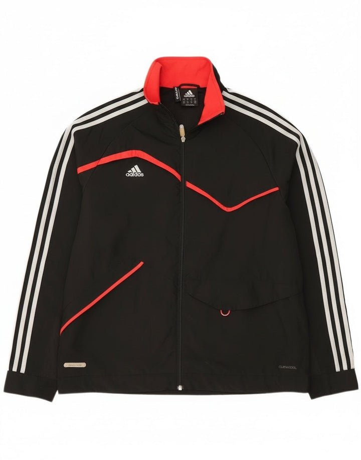 Adidas Mens Clima 365 Tracksuit Top Jacket Médio Preto Poliéster
