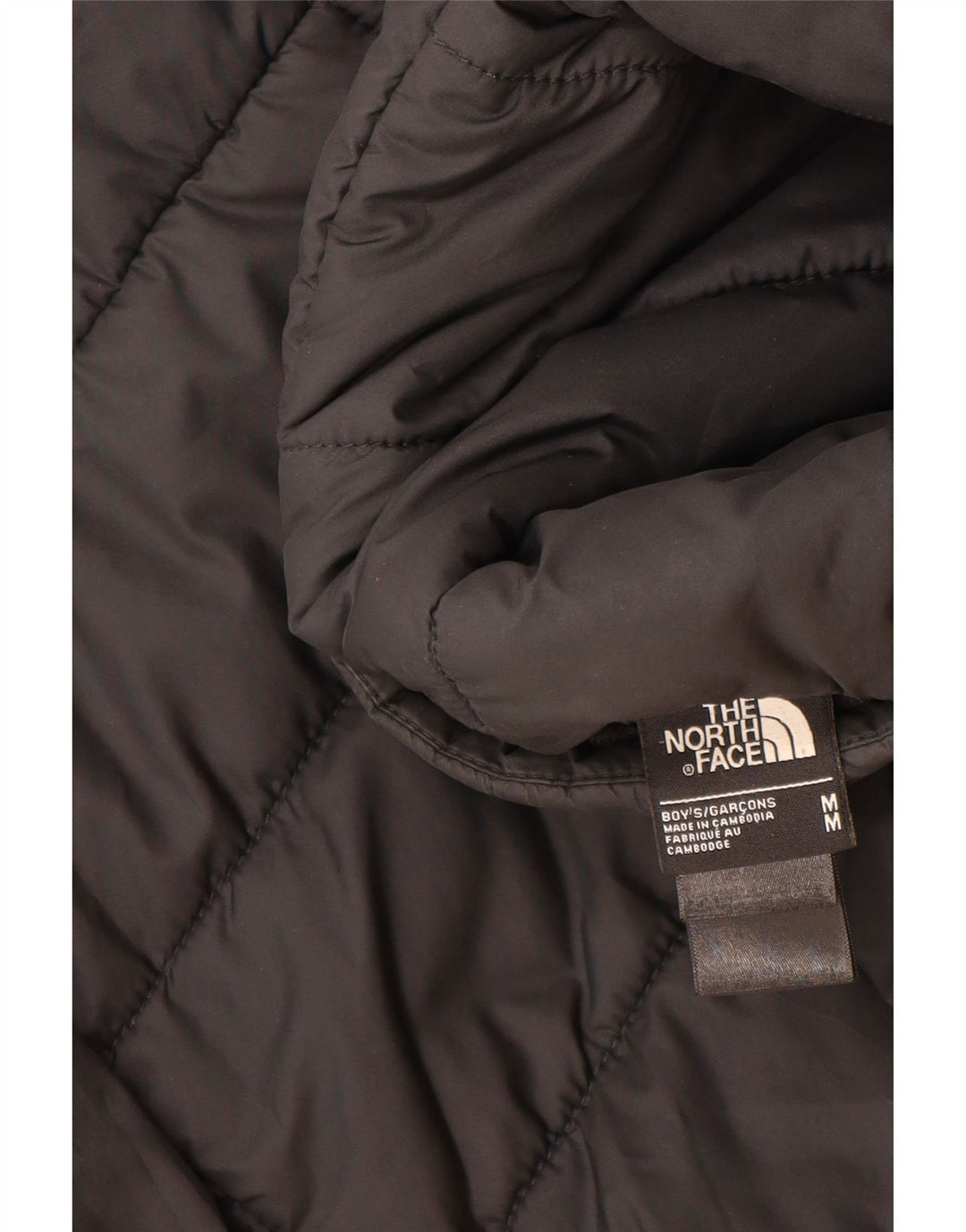 Jaqueta acolchoada reversível com capuz The North Face Boys 9-10 anos médio preto