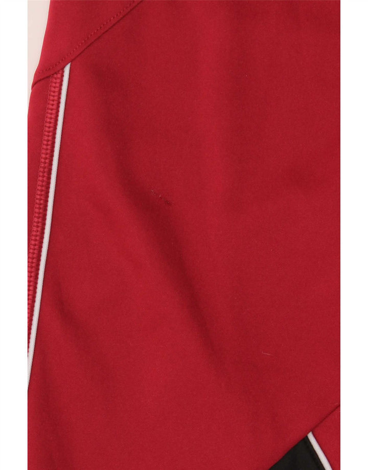 Champion Mens Treino Top Jaqueta 2XL Poliéster Colorblock Vermelho