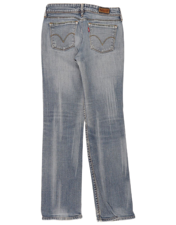 Calça jeans feminina Levi's 570 Straight W31 L31 azul algodão