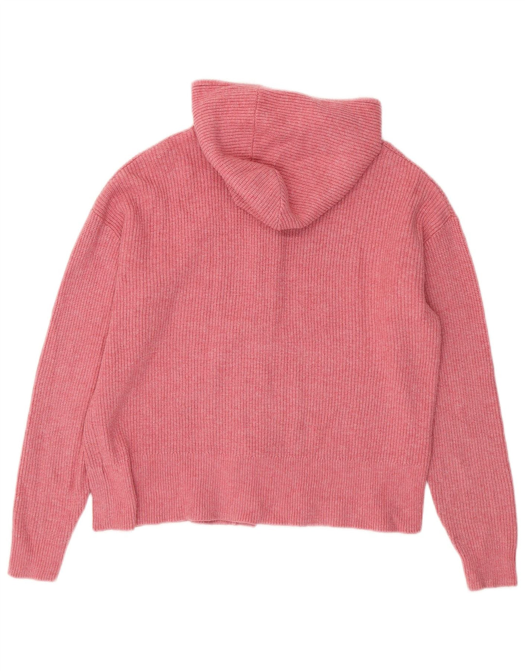 Suéter cardigã feminino com capuz MARKS & SPENCER Reino Unido 16 grande viscose rosa