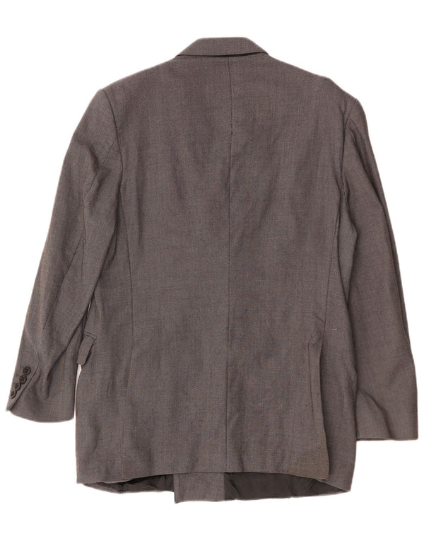 Gieves & Hawkes Jaqueta Blazer Masculina Slim Fit Reino Unido 40 Grande Cinza
