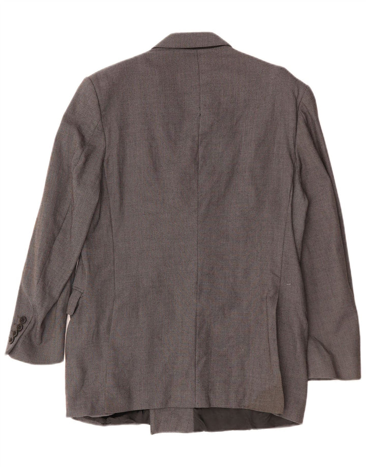 Gieves & Hawkes Jaqueta Blazer Masculina Slim Fit Reino Unido 40 Grande Cinza