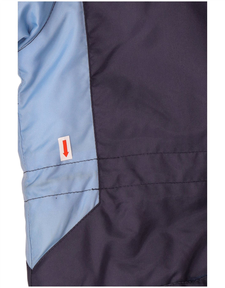 Casaco masculino acolchoado com capuz UMBRO UK 38 médio azul marinho colorblock nylon