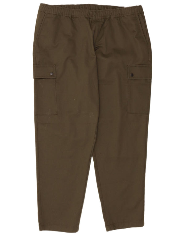 Calça cargo reta masculina Jack & Jones 3XL W46 L31 poliéster cáqui
