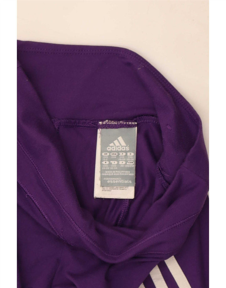 Leggings Adidas Climalite Feminina UK 0/2 2XS Roxo Poliéster