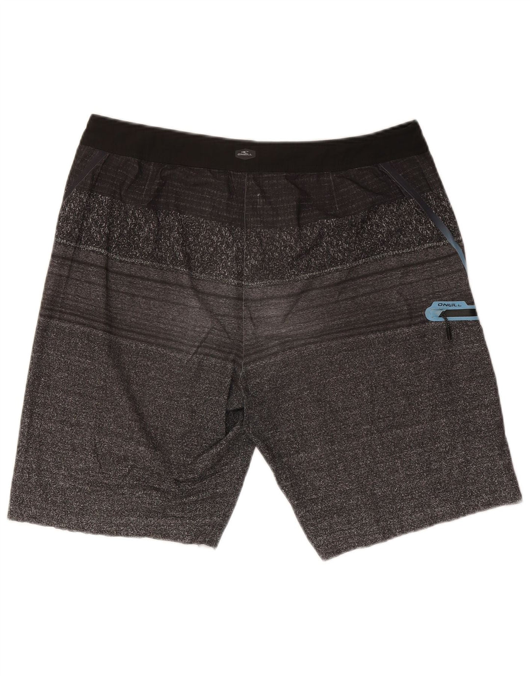 Shorts de natação masculino O'Neill grande viscose listrada cinza