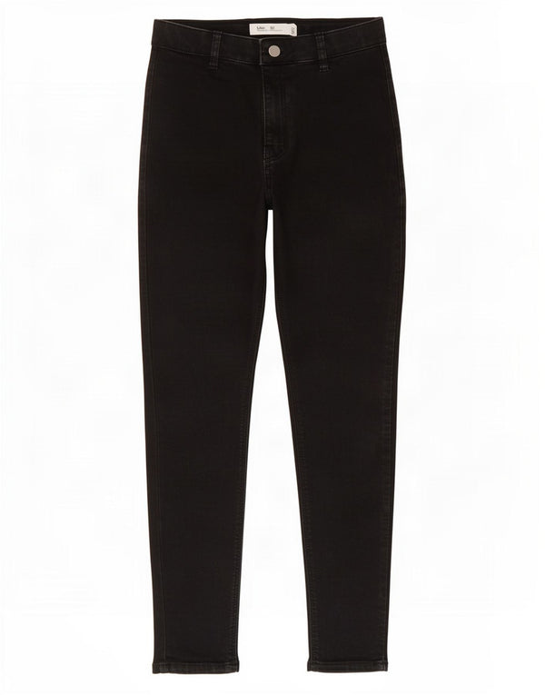 Topshop feminino Joni Skinny Jeans W30 L26 algodão preto