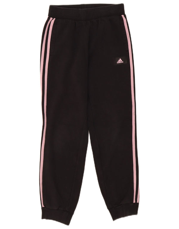 Adidas meninas calças de treino joggers 12-13 anos algodão preto