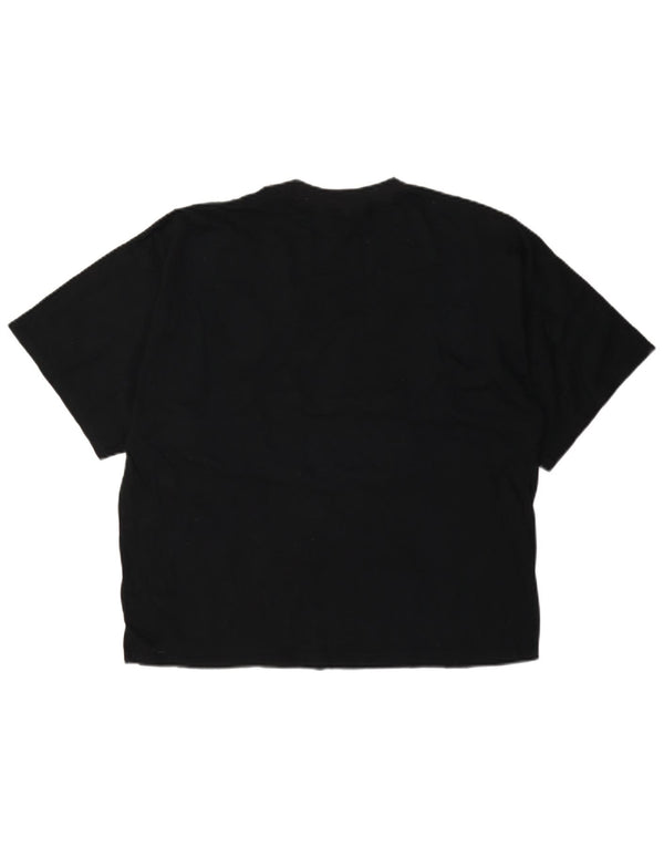 Camiseta gráfica feminina vintage Top IT 44 algodão preto médio