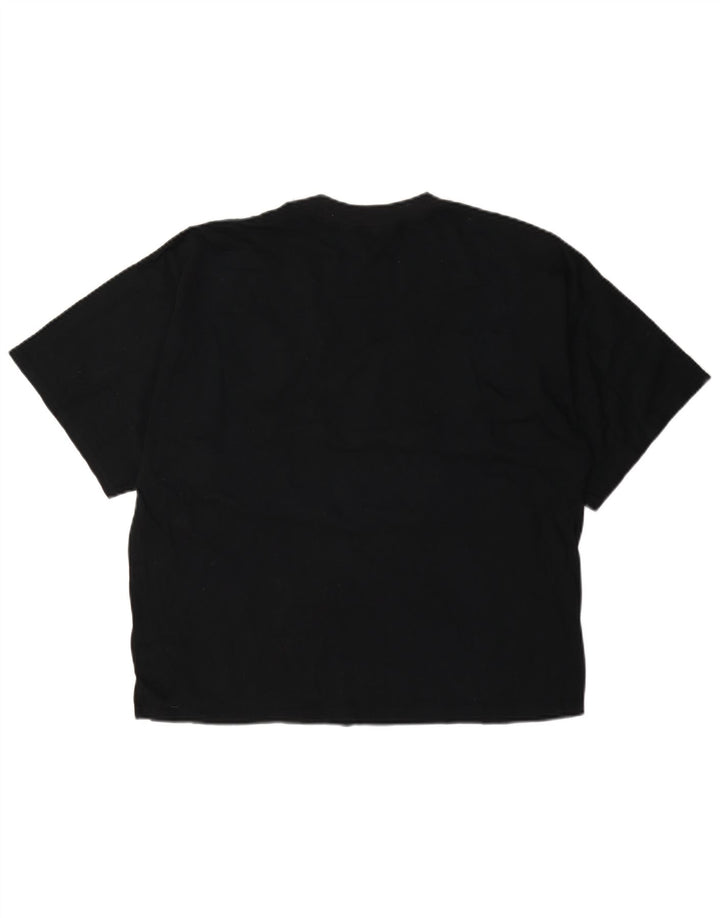 Camiseta gráfica feminina vintage Top IT 44 algodão preto médio
