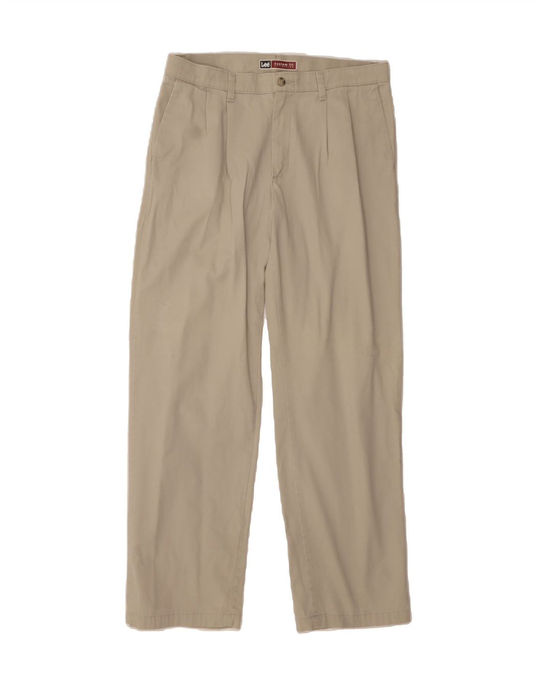 LEE Mens Custom Fit Pegged Chino Trousers W33 L32  Beige Cotton Vintage Lee and Second-Hand Lee from Messina Hembry 