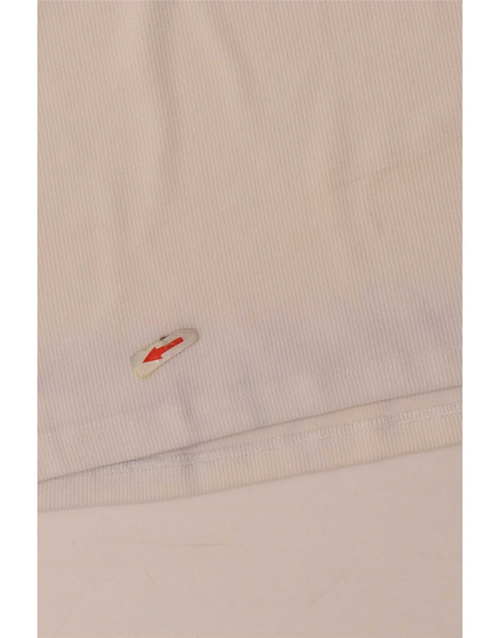 Zara Womens Cami Top UK 12 Médio Branco