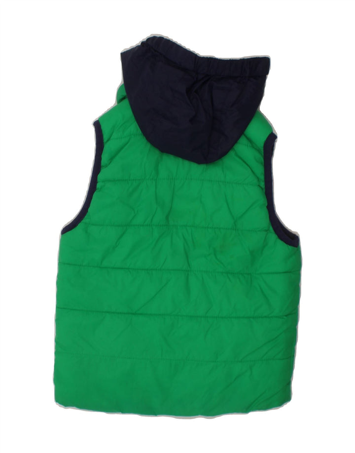 TIMBERLAND Baby Boys Hooded Padded Gilet 18-24 Months Green Colourblock Vintage Timberland and Second-Hand Timberland from Messina Hembry 