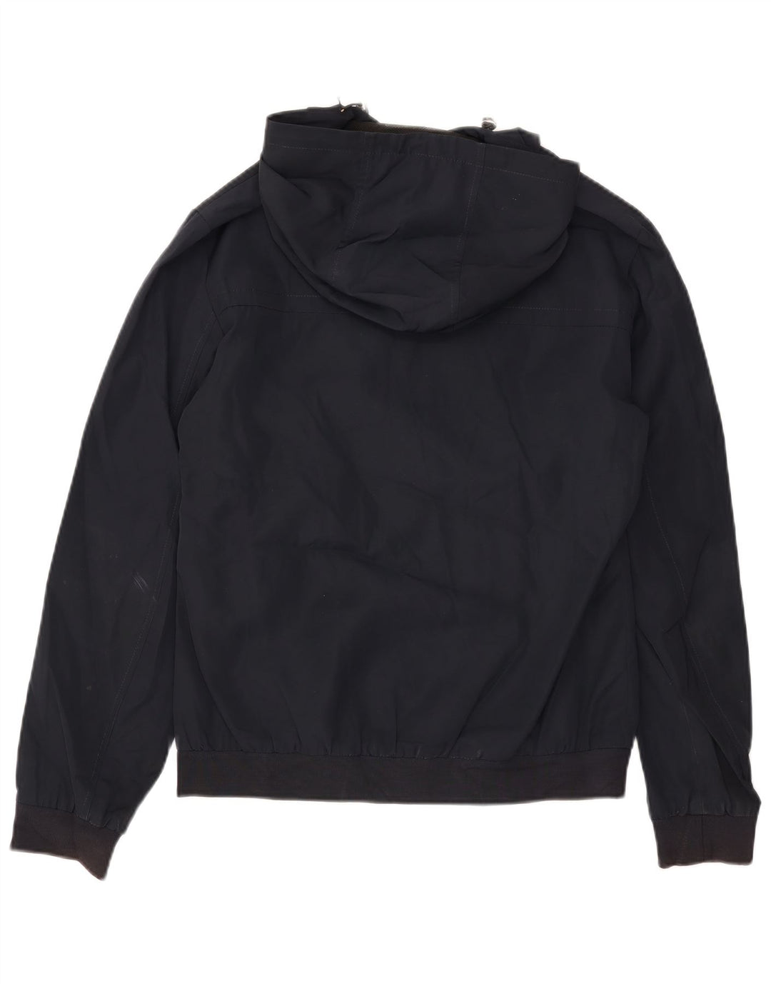 Jaqueta bomber masculina com capuz REISS UK 38 poliéster azul marinho médio