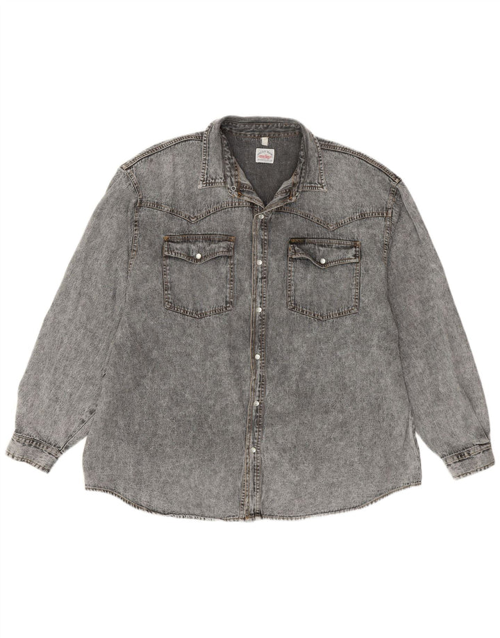 Camisa jeans masculina Arizona XL algodão cinza