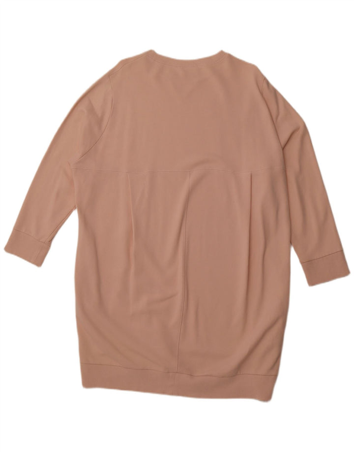 Vestido feminino oversized COS Reino Unido 14 algodão rosa médio