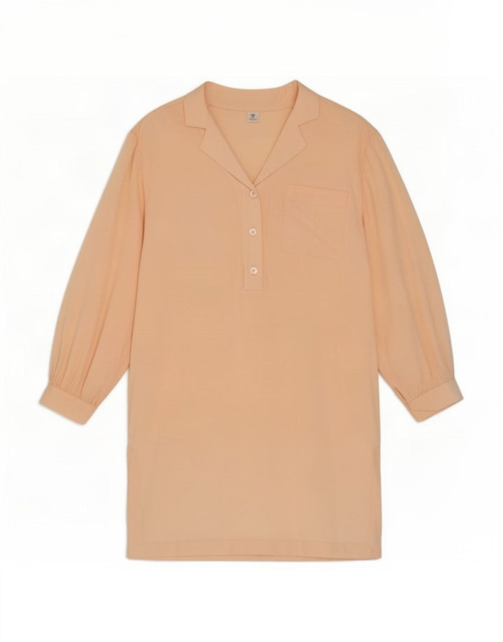 Pulôver feminino vintage camisa vestido UE 42 grande seda rosa