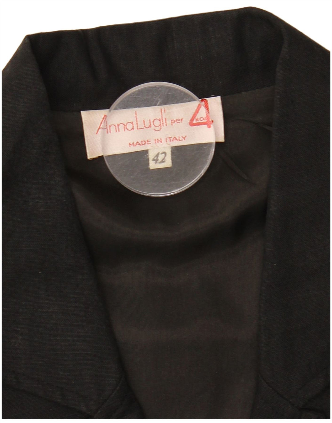 Jaqueta blazer feminina Anna Lugli com peito duplo IT 42 médio preto floral