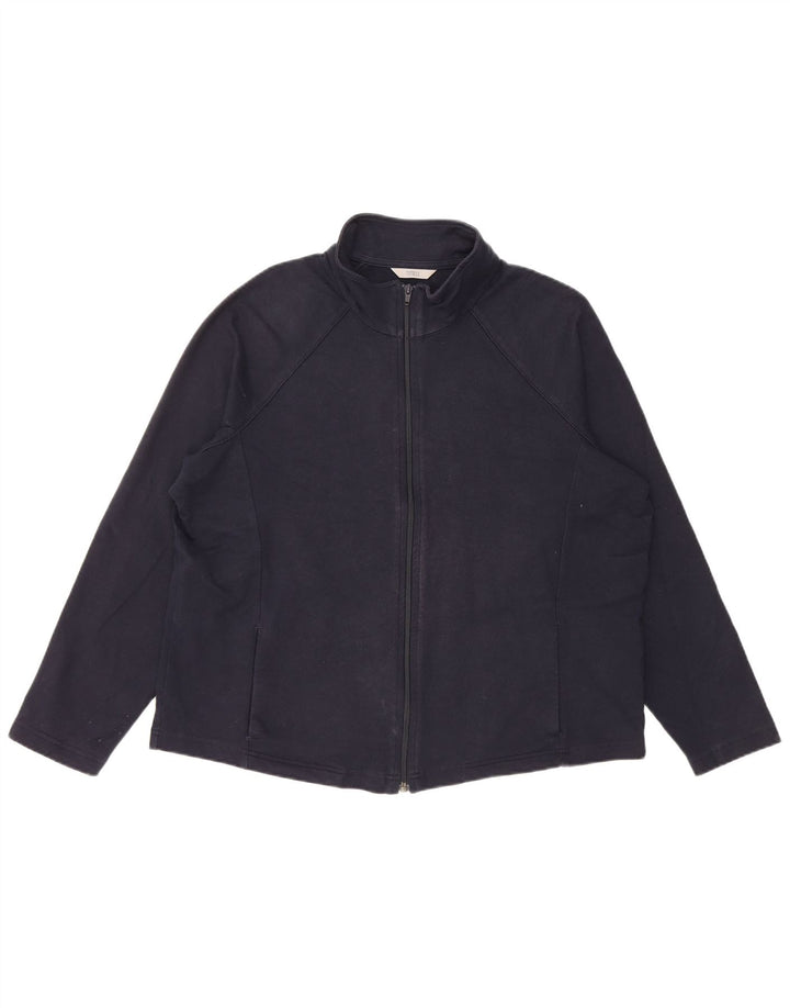 Jaqueta feminina de treino Marks & Spencer UK 20 2XL azul marinho