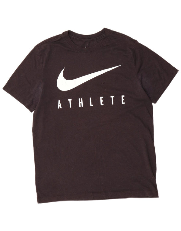 Camiseta Nike Masculina Dri Fit Graphic Top Médio Preto Esportes