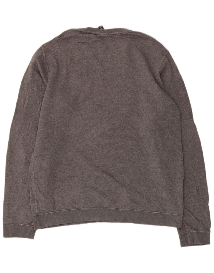 Nike Mens Moletom Jumper Médio Algodão Cinza