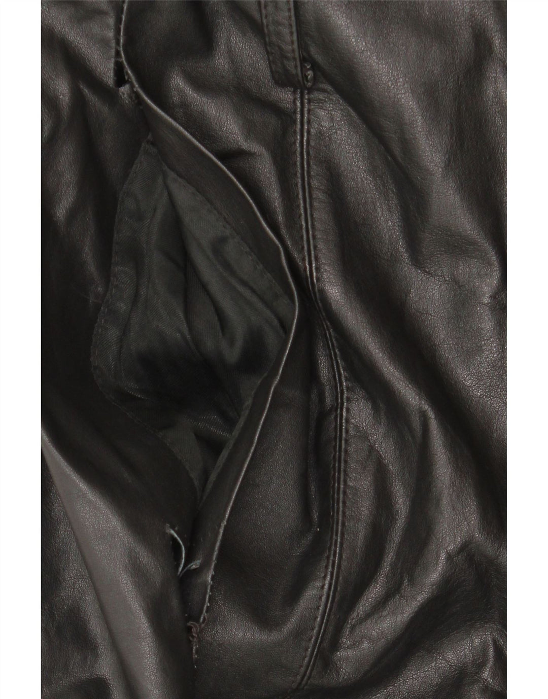 Casaco de couro feminino Klima UK 10 pequeno preto