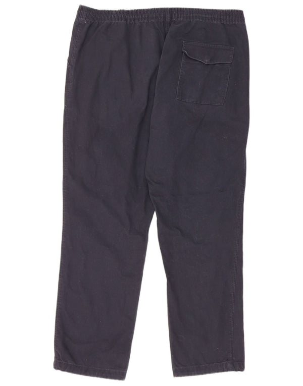 Calça Chino Regular Masculina Marks & Spencer W35 L29 Algodão Azul Marinho