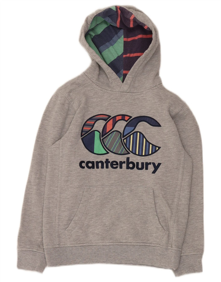 Suéter gráfico com capuz CANTERBURY para meninos 9-10 anos algodão cinza