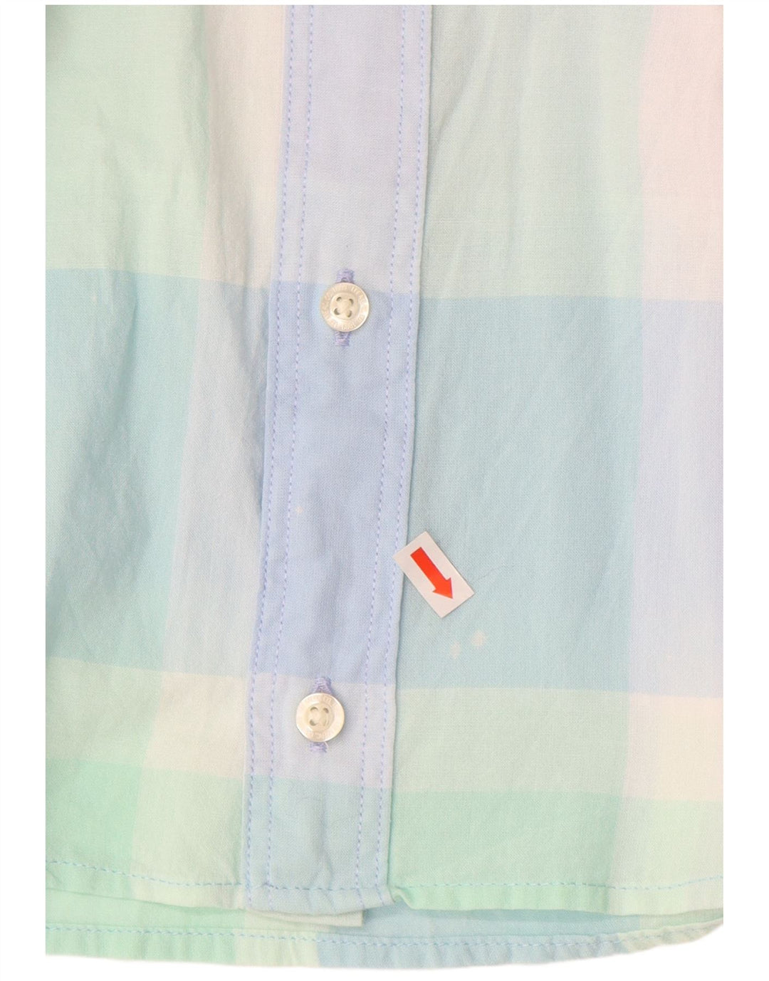 Camisa masculina LEE regular fit de manga curta, algodão xadrez médio multicolorido