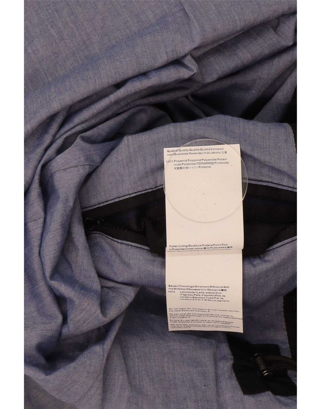 Jaqueta utilitária masculina Hugo Boss EU 50 grande poliamida preta