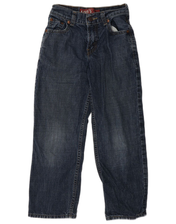 Jeans Levi's Boys 550 Relaxed Fit Bootcut 8-9 Anos W22 L22 Azul Algodão