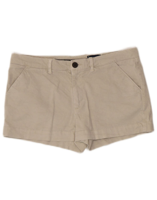 Superdry Womens Chino Shorts UK 12 Médio W34 Algodão Bege