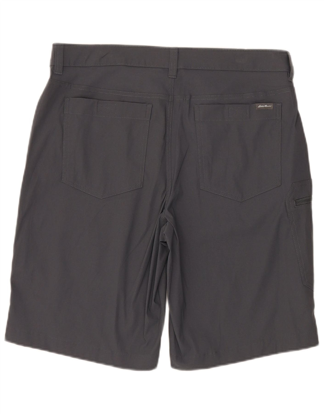 EDDIE BAUER Shorts cargo masculino W34 grande cinza nylon