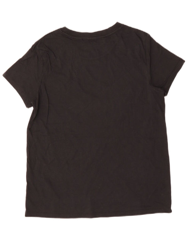 Camiseta feminina Levi's UK 14 médio algodão preto